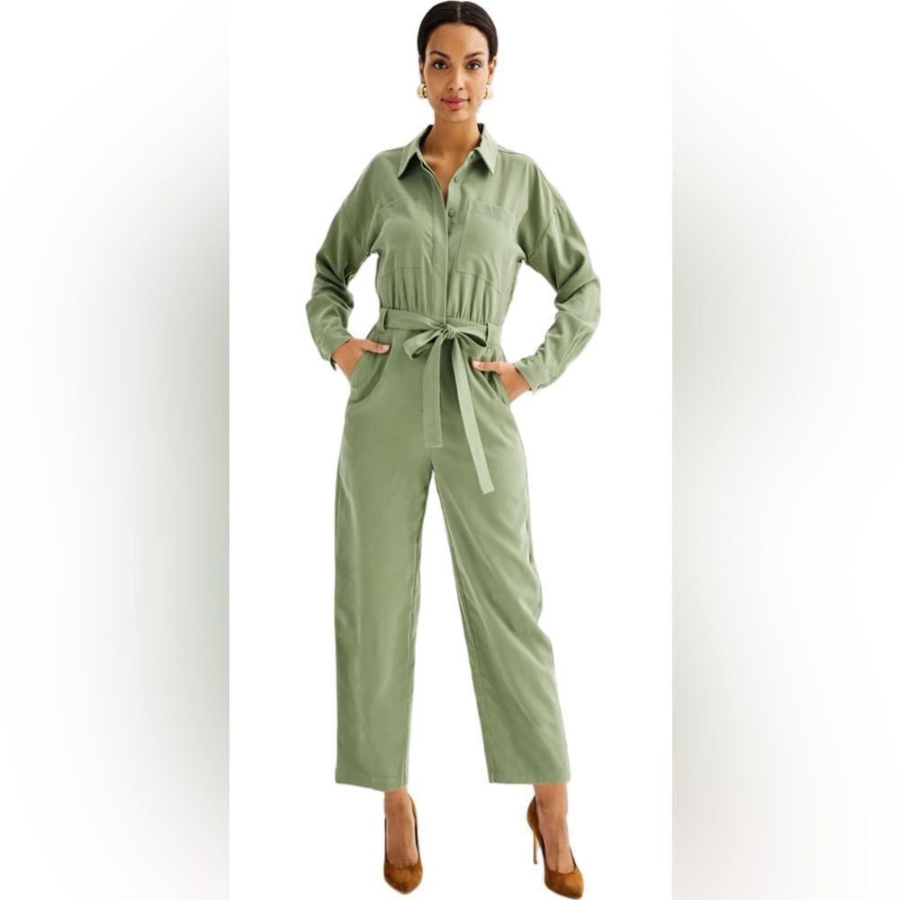 Nine West Sage Green Jumpsuit. Size: XLG